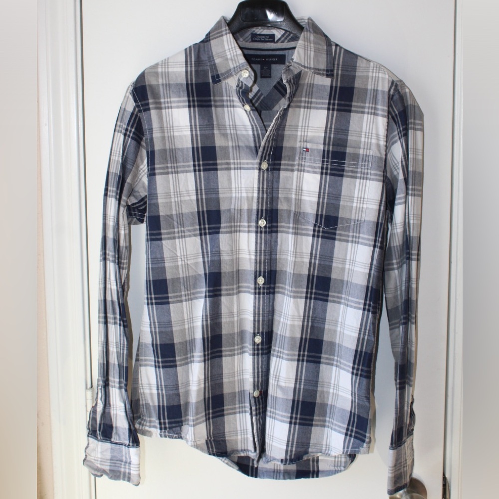 Tommy Hilfiger, long sleeve button-down, collared shirt
